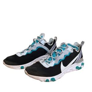 Nike React Black and Teal Athletic Shoes Men’s size 11